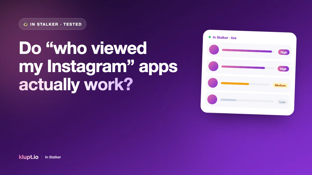 Comparison of honest prediction tools versus fake "confirmed viewer list" Instagram apps